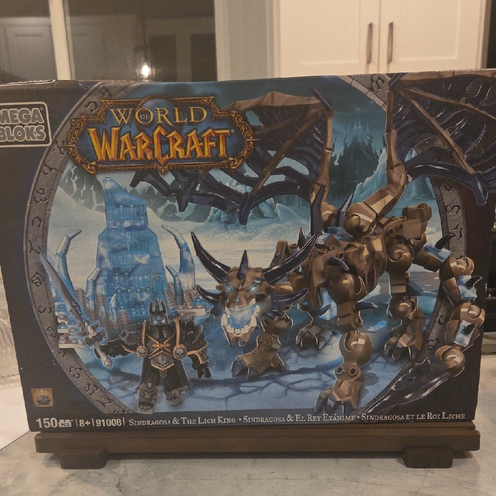 Mega Bloks World Of Warcraft Sindragosa & Lich King Set 91008 Dragon NIB